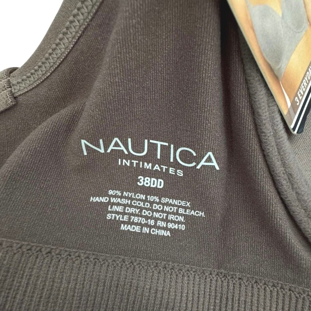 Nautica Intimates Bra Size 38DD Super Soft Underwire Dark Taupe NT7870 - Picture 9 of 9